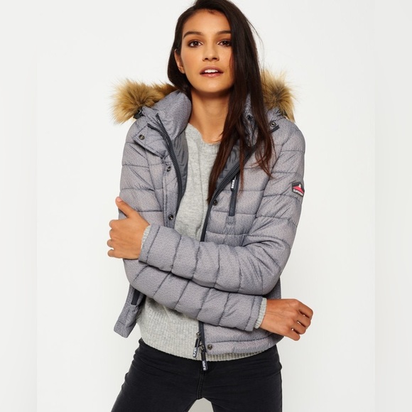 Superdry Fuji Slim Double Zip Hooded Jacket - Picture 4 of 13